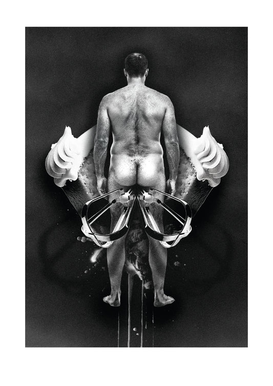 Cake Dreams, 2026 (greyscale digital print)